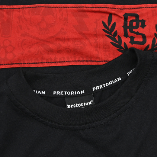 Koszulka Pretorian "Trouble Red Strap" - czarna
