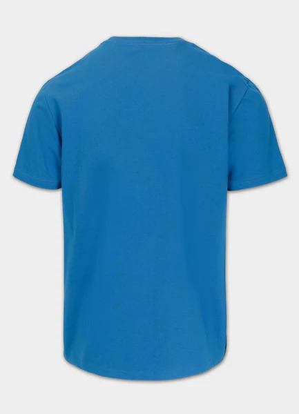 Koszulka męska PIT BULL "LOGO PALMS" - niebieski