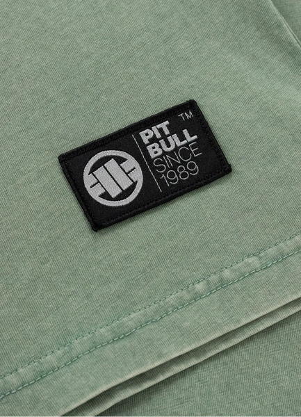 PIT BULL Denim Washed &quot;BRAVERY&quot; T-shirt - green