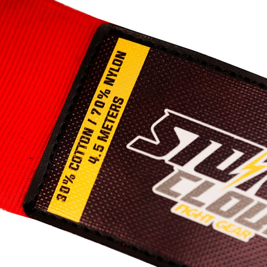 StormCloud HWX-R PREMIUM boxing bandage wraps 4.5 m - red