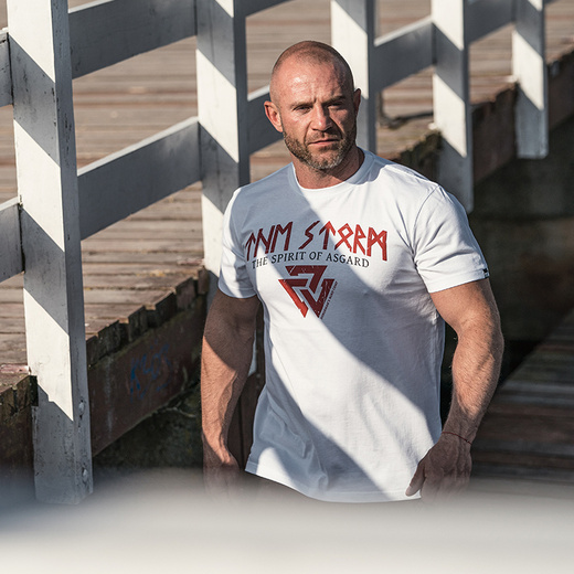 Koszulka T-shirt Dobermans Aggressive 'Asgard TS303" - biały