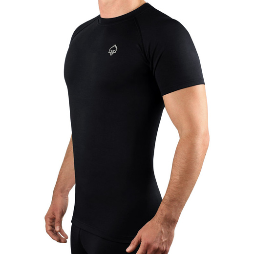Rashguard Shortsleeve Ground Game ESSENTIAL PLATINUM  - czarny