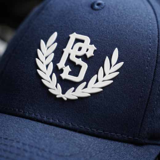 Czapka z daszkiem Pretorian "PS 3D White" - granatowy