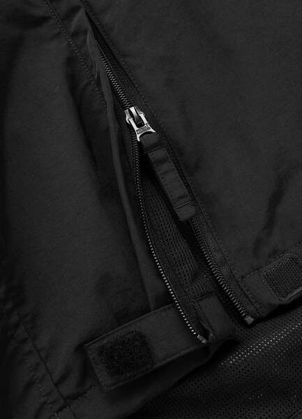 PIT BULL "MEANDRO" transitional hooded kangaroo jacket - black