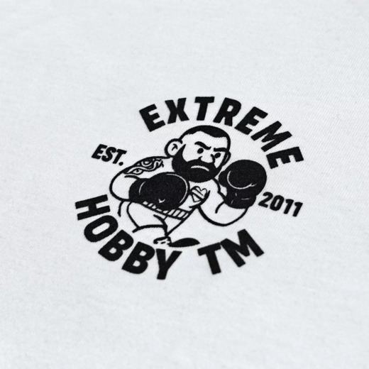 Koszulka T-shirt męski Extreme Hobby "TRAIN HARD" - biały