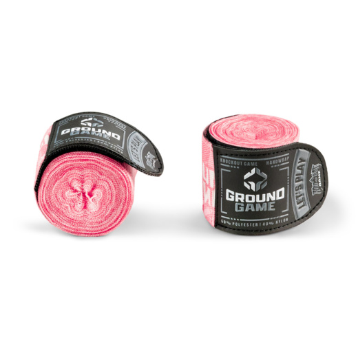 Ground Game Boxing Bandages / Wraps 4 m Prime Pink