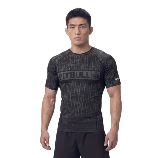 Rashguard PIT BULL "HEX CAMO HILLTOP" - oliwkowy