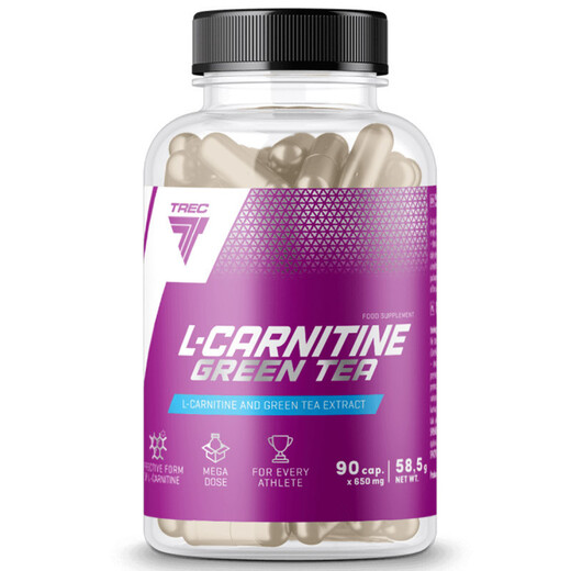 TREC L-CARNITINE + GREEN TEA – L-karnityna z ekstraktem z zielonej herbaty 90 kaps