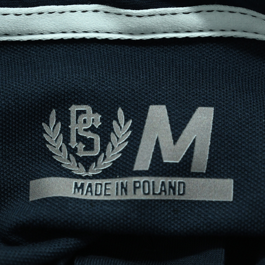 Koszulka polo Pretorian Line "P" 3D - granatowa