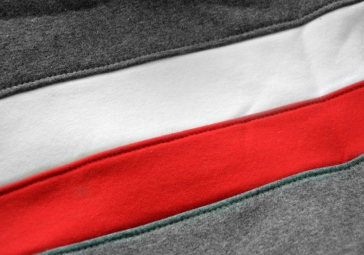 Bluza patriotyczna z kapturem szara pasy Aquila "Polska" 