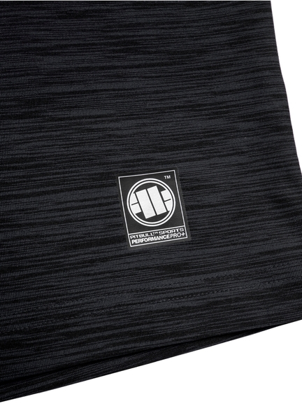Koszulka Casual Sport PIT BULL "No logo" '21 - czarna melanż