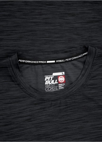 Koszulka Casual Sport PIT BULL "No logo" '21 - czarna melanż