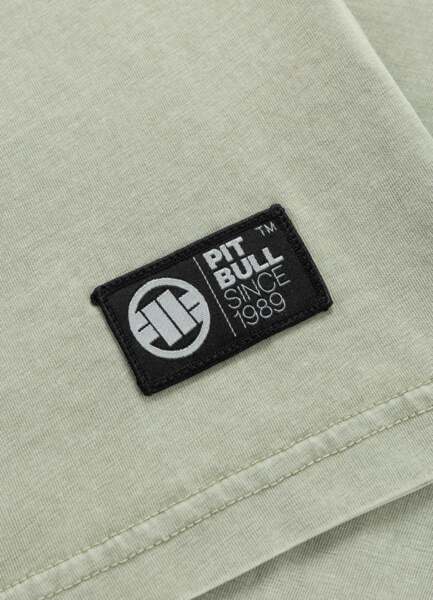 PIT BULL Denim Washed &quot;PLANET SURF&quot; Men&#39;s T-Shirt - Sage