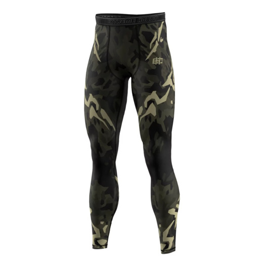  Legginsy męskie Extreme Hobby | JUNGLE PANTHER - czarny
