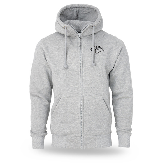 Dobermans Aggressive "BIGDOG BZ406" Zip-Up Hoodie - Gray