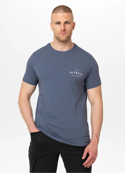  PIT BULL Slim Fit Men&#39;s T-Shirt &quot;USA CAL&quot; - Dark Blue