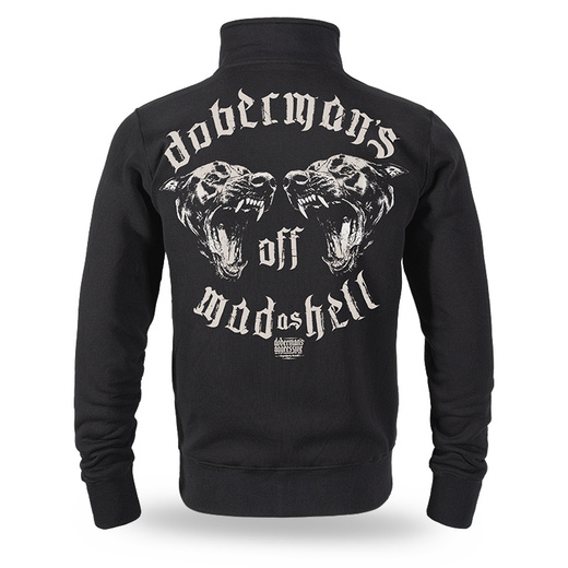 Dobermans Aggressive &quot;MAD AS HELL BCZ383&quot; Zip-Up Sweatshirt - Black