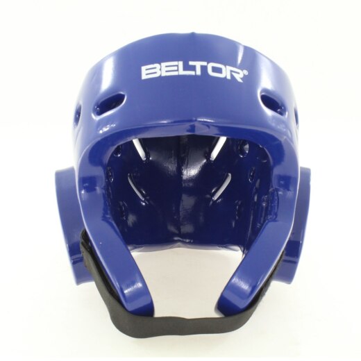 Kask piankowy z maską Beltor "TYTAN" - niebieski