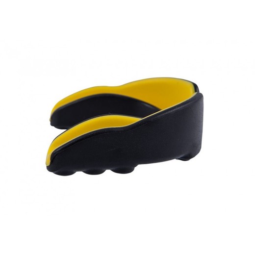StormCloud single jaw mouthguard - black / yellow