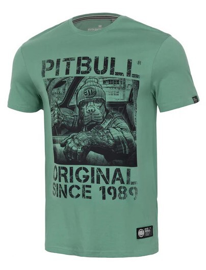 Koszulka męska PIT BULL "DRIVE" - miętowy