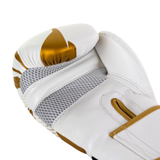 StormCloud "Bolt 3.0" Boxing Gloves - White and Gold