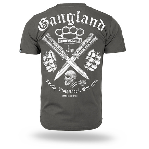 Koszulka T-shirt Dobermans Aggressive "ONE CREW GANGLAND" TS384 - khaki