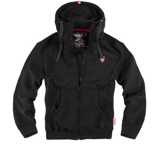 Bluza z kapturem rozpinana Dobermans Aggressive "Viking Company BZ130" - czarna