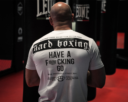 Koszulka T-shirt Dobermans Aggressive "HARD BOXING TS315H" - beżowa
