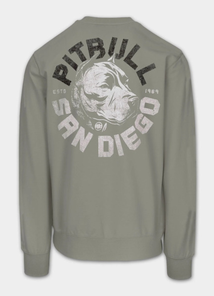 PIT BULL &quot;DOG SD&quot; men&#39;s sweatshirt - sage