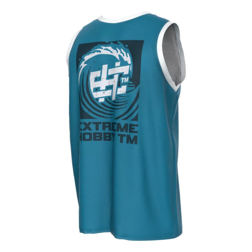 Extreme Hobby "WAVE" Men's Basketball Tank Top - Blue