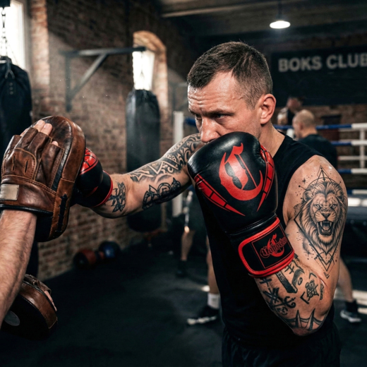 Boxing gloves Cohortes "Aculeo Cohort" - black/red