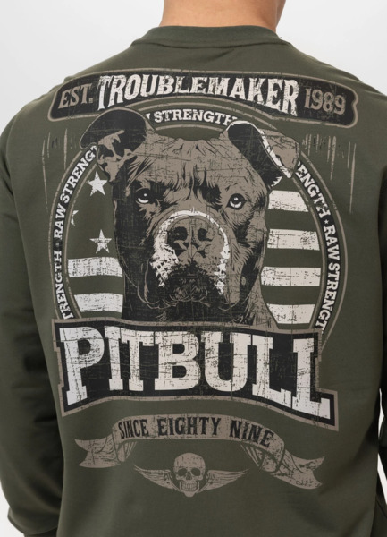 PIT BULL "TROUBLEMAKER" men's sweatshirt - green