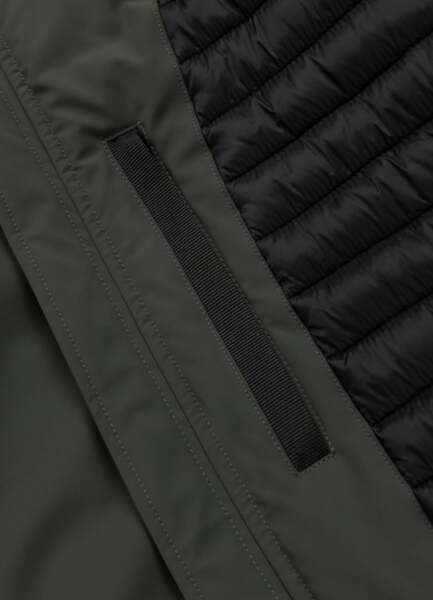 Kurtka zimowa z kapturem PIT BULL "YORK" - oliwkowy