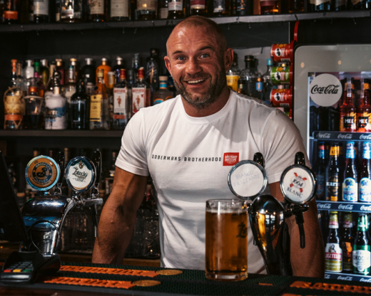 Koszulka T-shirt Dobermans Aggressive "Brotherhood TS333" - brązowa