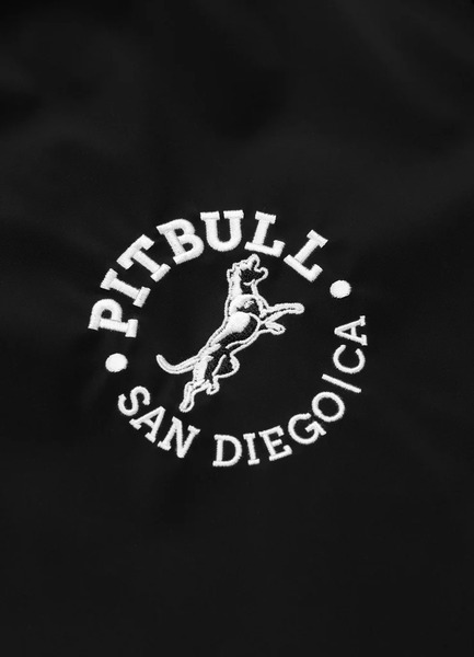 Kurtka przejściowa bejsbolówka PIT BULL "MANOLITO" - czarny/biały