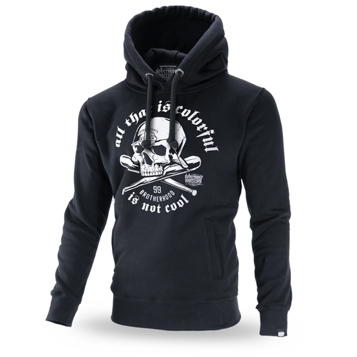 Bluza z kapturem Dobermans Aggressive "Skull BK250" - czarna