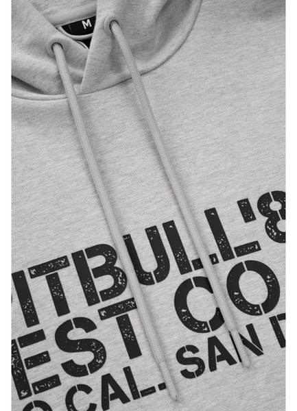 Bluza męska z kapturem PIT BULL DRIVING - szara
