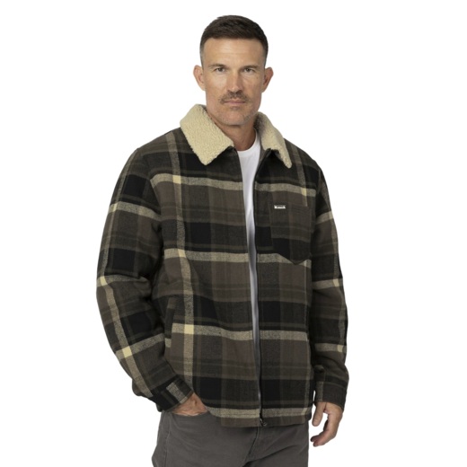 PIT BULL Stein Men's Insulated Flannel Jacket - Dark Sand