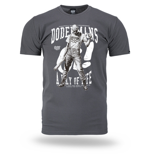 T-shirt Dobermans Aggressive &quot;WAY OF LIFE&quot; TS369G - graphite