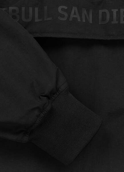 PIT BULL "MEANDRO" transitional hooded kangaroo jacket - black