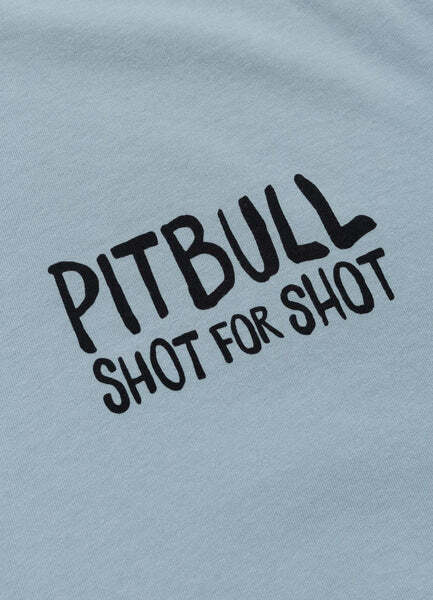 Koszulka męska PIT BULL Loose Fit "SHOT FOR SHOT" - błękitny
