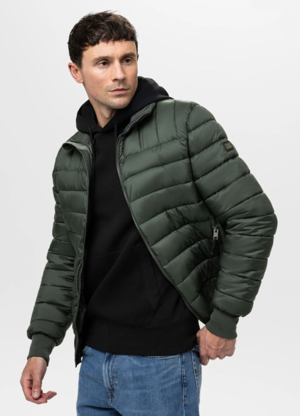 Kurtka pikowana przejściowa PIT BULL "GRANGER II" - ciemny zielony