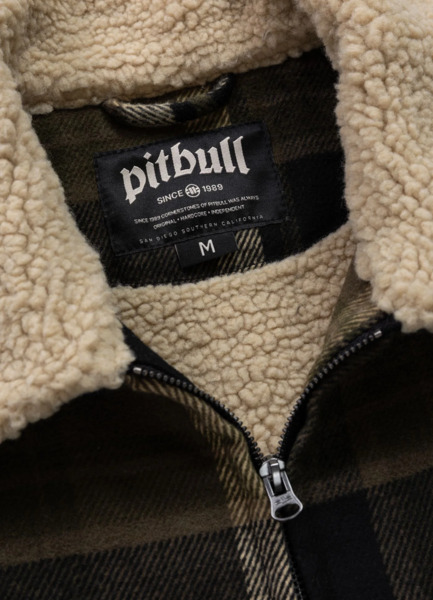 PIT BULL Stein Men's Insulated Flannel Jacket - Dark Sand