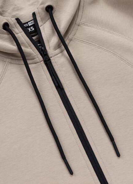 Bluza damska rozpinana z kapturem PIT BULL "EXPLORY" - cappuccino