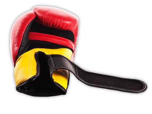 TOP KING BOXING GLOVES TKBGSA &quot;SUPER AIR&quot; (532) (red / black / yellow) &quot;K&quot;