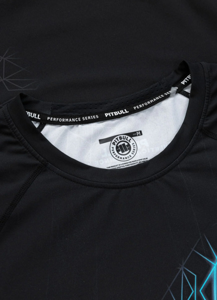 Rashguard PIT BULL "RAY - czarny/niebieski