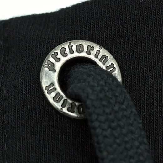 Spodenki bawełniane Pretorian "Logo" 3D - czarno czarne