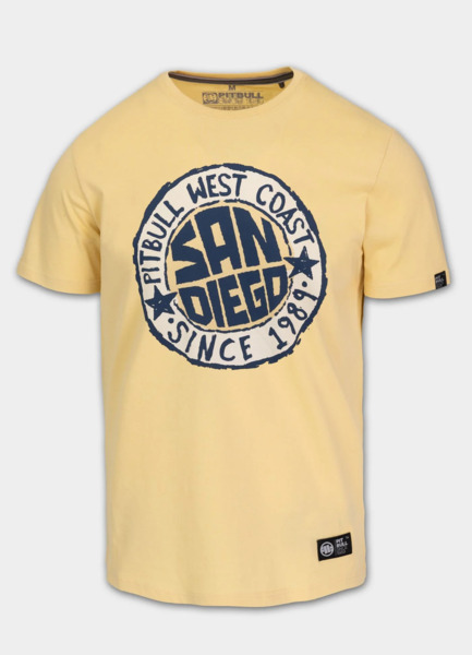 PIT BULL "SAN DIEGO SUN" Men's T-Shirt - Yellow