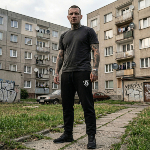 Spodnie dresowe Extreme Adrenaline "Hooligans - Logo" - ściągacz