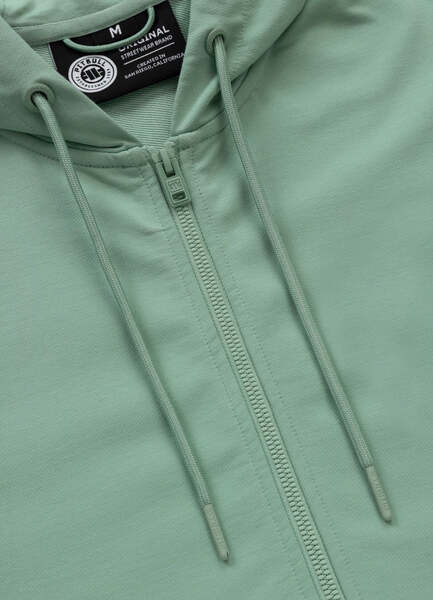 Bluza rozpinana z kapturem PIT BULL "SMALL LOGO NUGGET" - miętowy